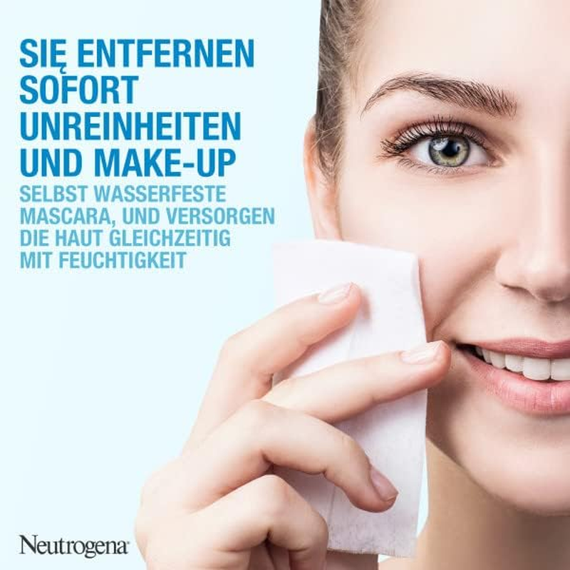 Neutrogena Hydro Boost Aqua Cleansing Wipes/With Neutrogena Cleansing Technology, Hyaluronic Acid and Moisturiser / 6 X 25 Pieces, 25 Ml image number 5