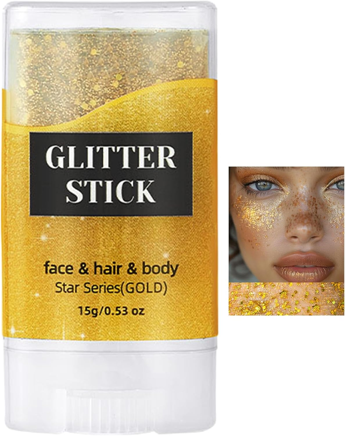 Wjnflqn Shiny Glitter Stick - Festival Makeup Face Glitter Stick | Cosmetic Shimmer Makeup Versatile Sparkling Accessories for Party Celebration Stage Performance