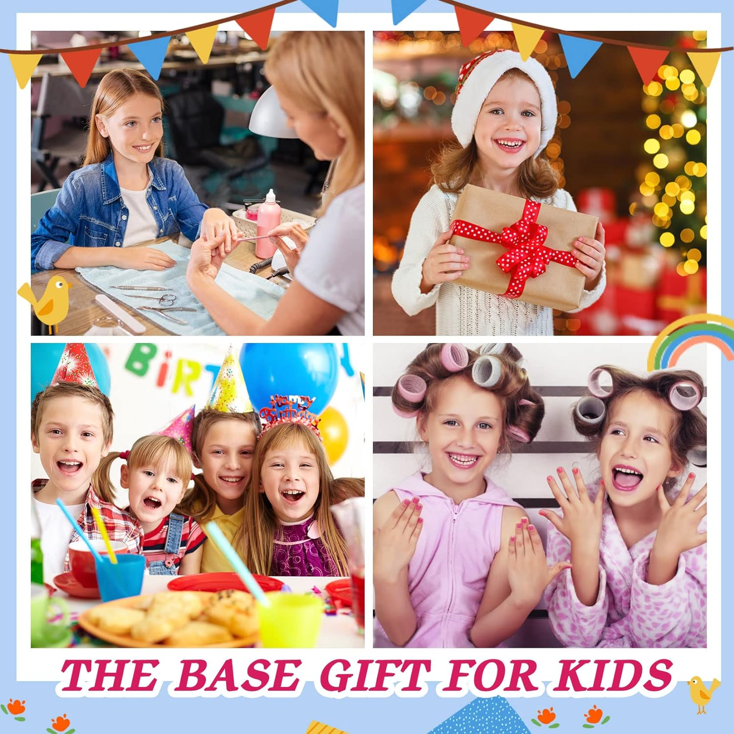 Wakaniya Kids Nail Polish Set - 12 Colors Mermaid Candy Girls Kit for Toddler, Non-Toxic Water-Based Peel-Off Quick Dry, Low Odor Safe Nail Art Set for Girls 3+ - Kid Nail Polish D image number 5