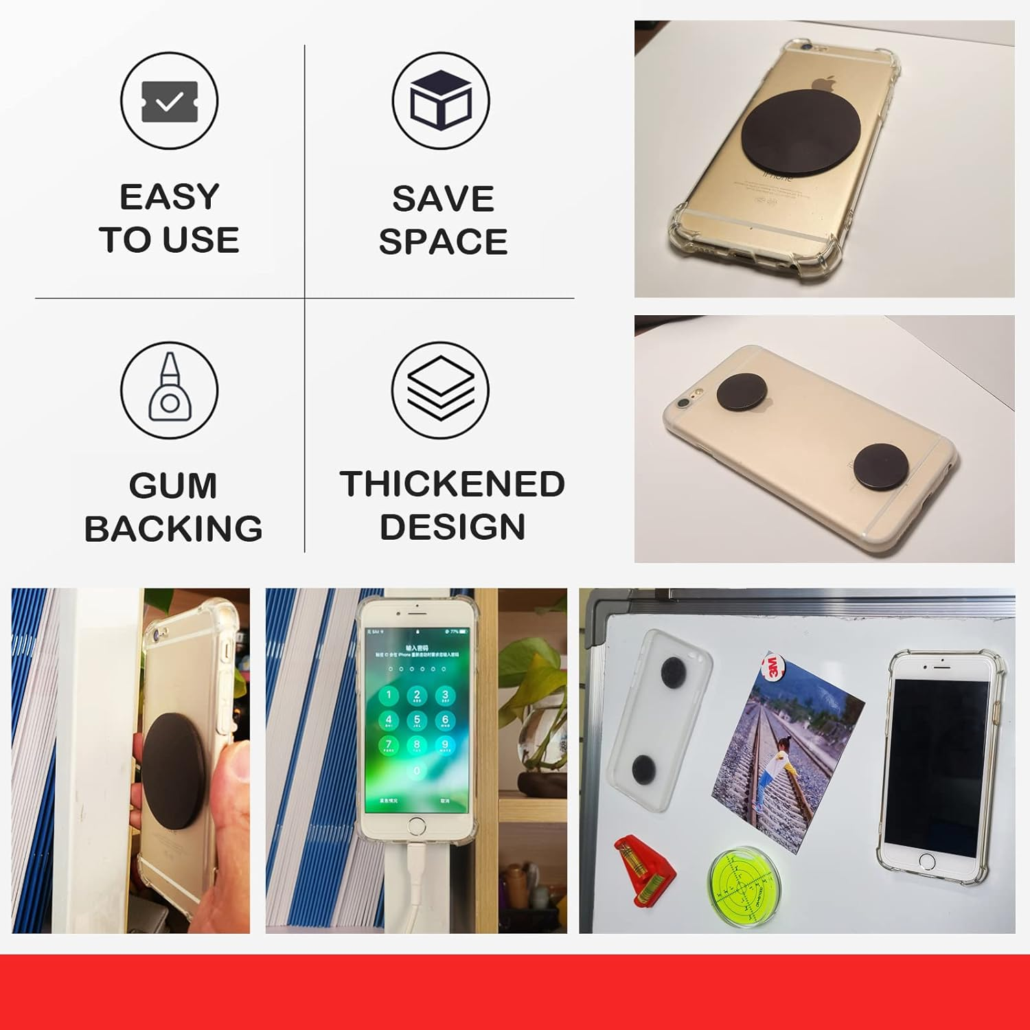 Round Small Magnet Dots with Adhesive Backing for Crafts DIY School Office Home Flexible Circle Magnetic Dot with Self Adhesive Alternative to Magnets Tape Sheet 50 PCS 25Mm (Diameter 1.0&rdquo;X 0.08&rdquo;) image number 2