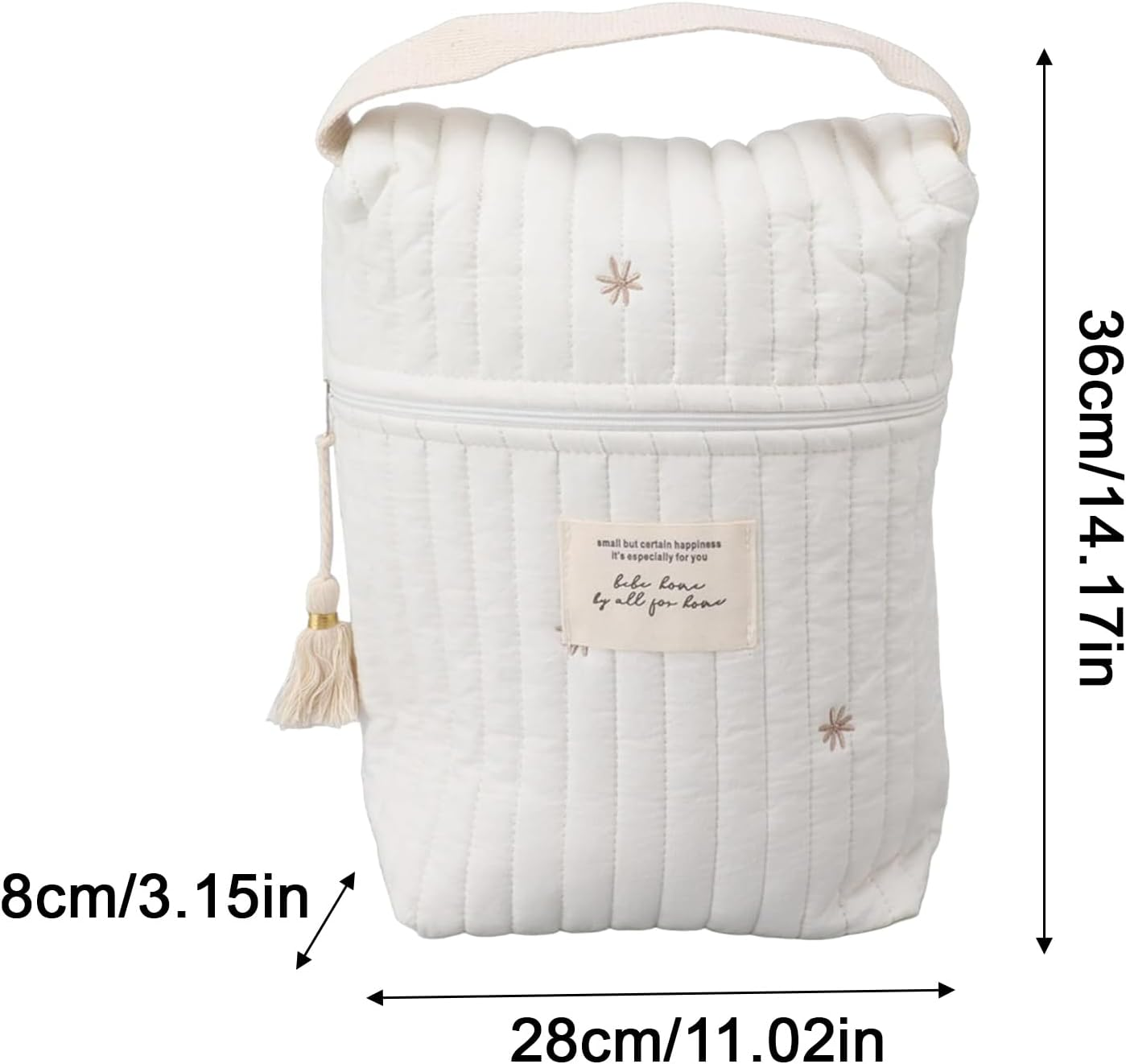 Diaper Organizing Pouches, Cartoon Pacifier Bag, Quilted Diaper Pouch, Soft Storage Bag, Feeding Bottle Organizer, Wipes Storage Pouch, Cute Diaper Pouch, Pacifier Storage Bag, Travel Diaper Organizer image number 1