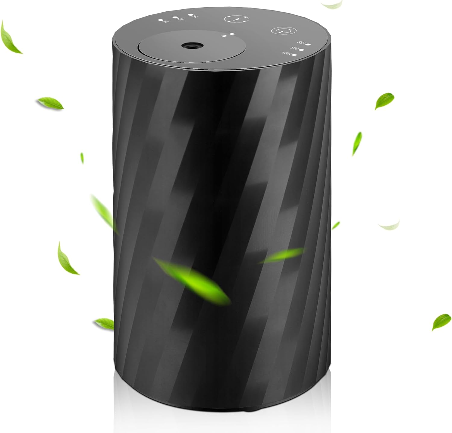 Cordless Essential Oil Diffuser for Home Bedroom Small Mist Waterless Oil Diffuser 20Ml Capacity Battery Operated 3 Timers & Mist Levels (Diagonal Stripe) image number 1