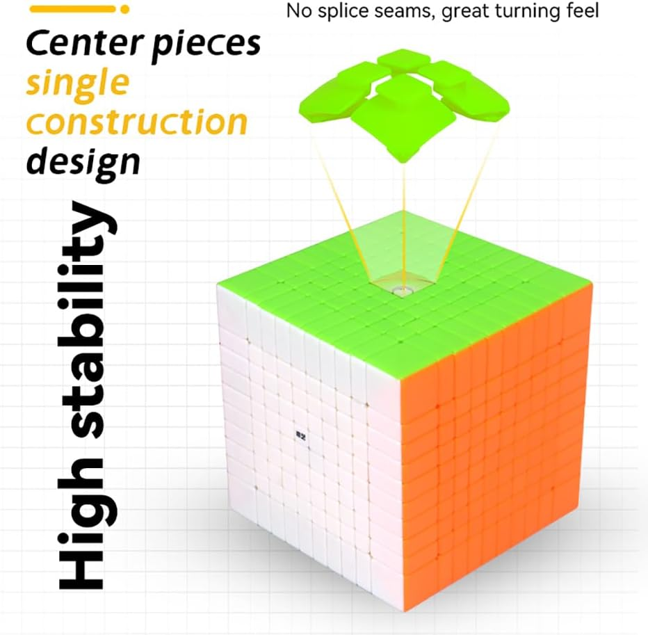 Willking Qiyi 10X10 Stickerless Speed Cube QY 10X10X10 Puzzle Speed Cube image number 5