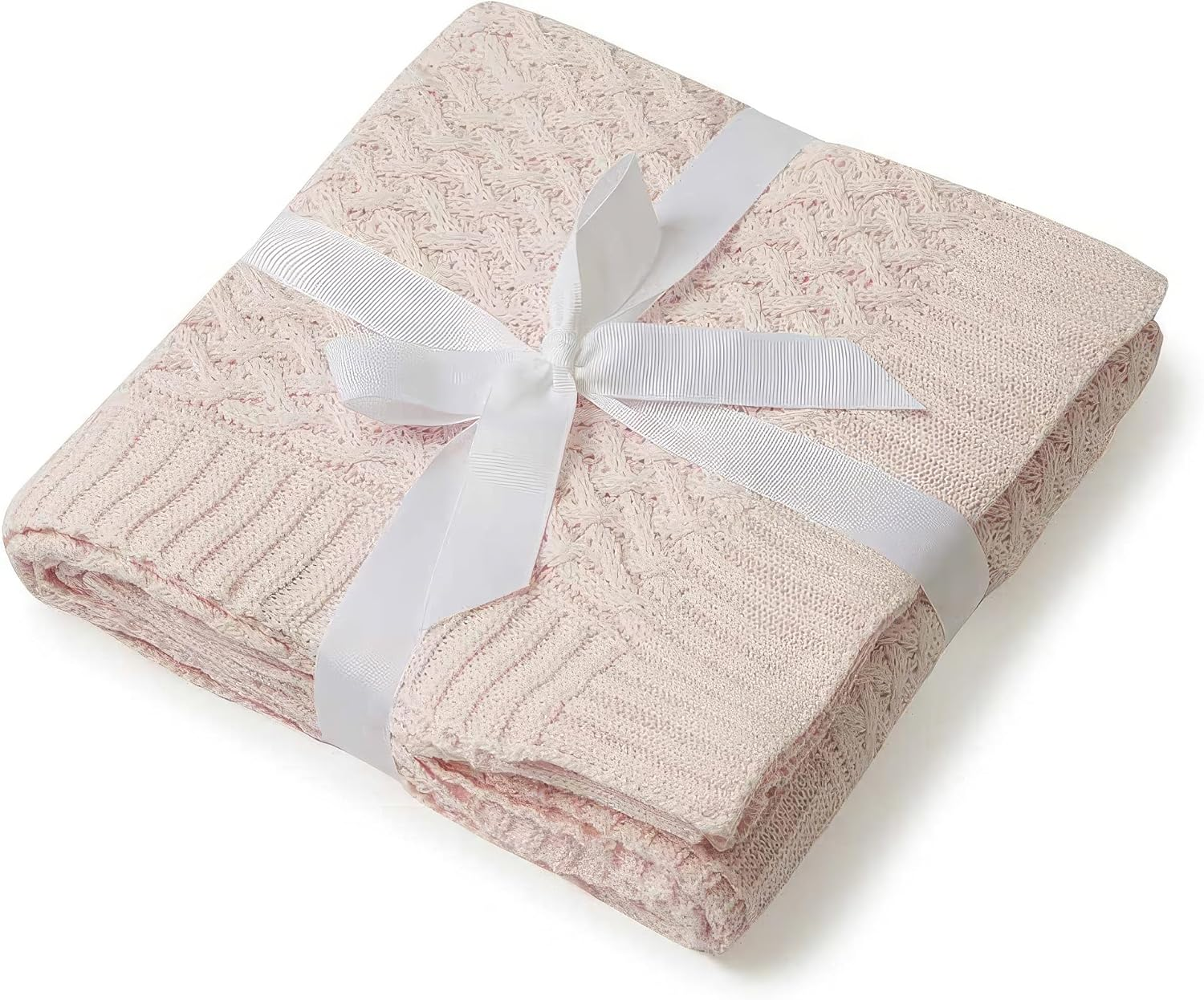 Snuggle Hunny Baby Blanket, Newborn to Toddlers, Organic Cotton Diamond Knit, Perfect Knitted Baby Pram and Stroller Blanket, Olive