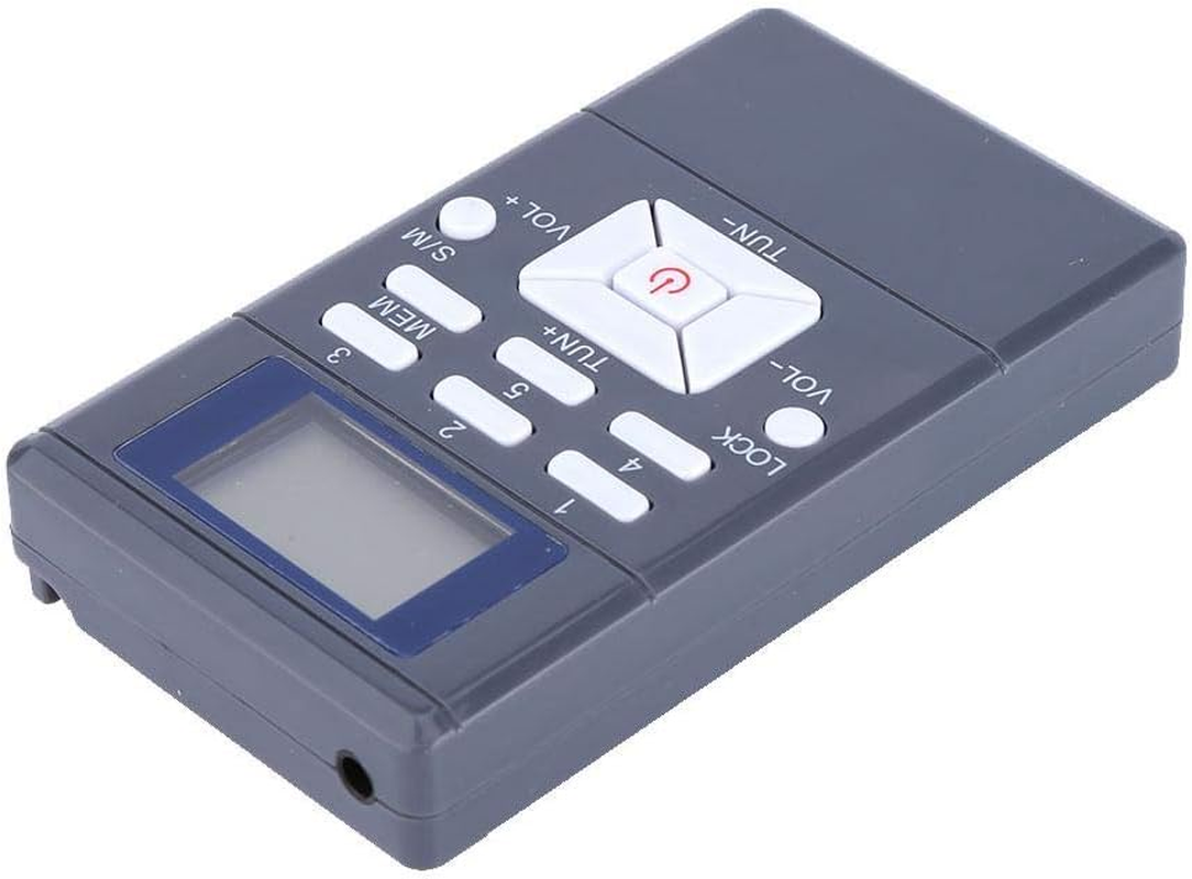 AM FM Shortwave Compact Transistor Radio Support TF Card Sleep Timer and Rechargeable Battery Portable AM/FM Radio Alarm Clock(Grey)