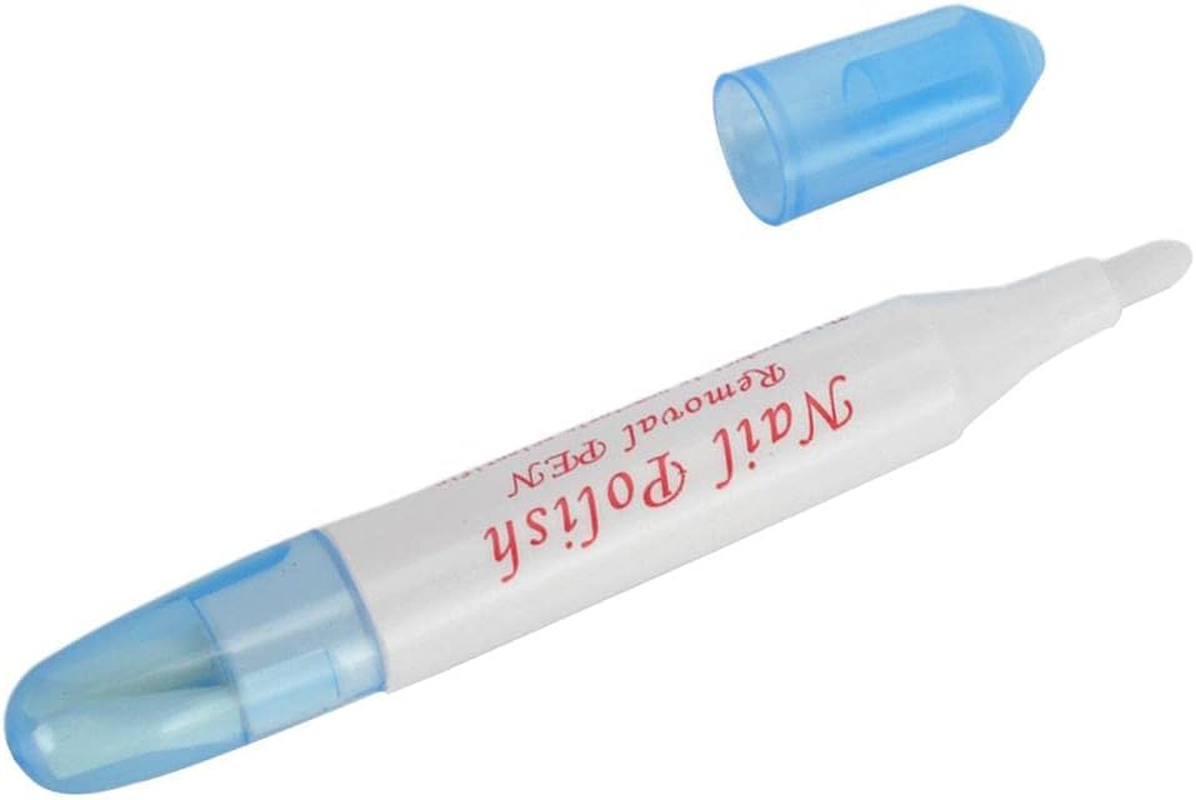 5Pcs Nails Polish Remover Pen Varnish Corrector Makeup&15 Head Tips image number 4