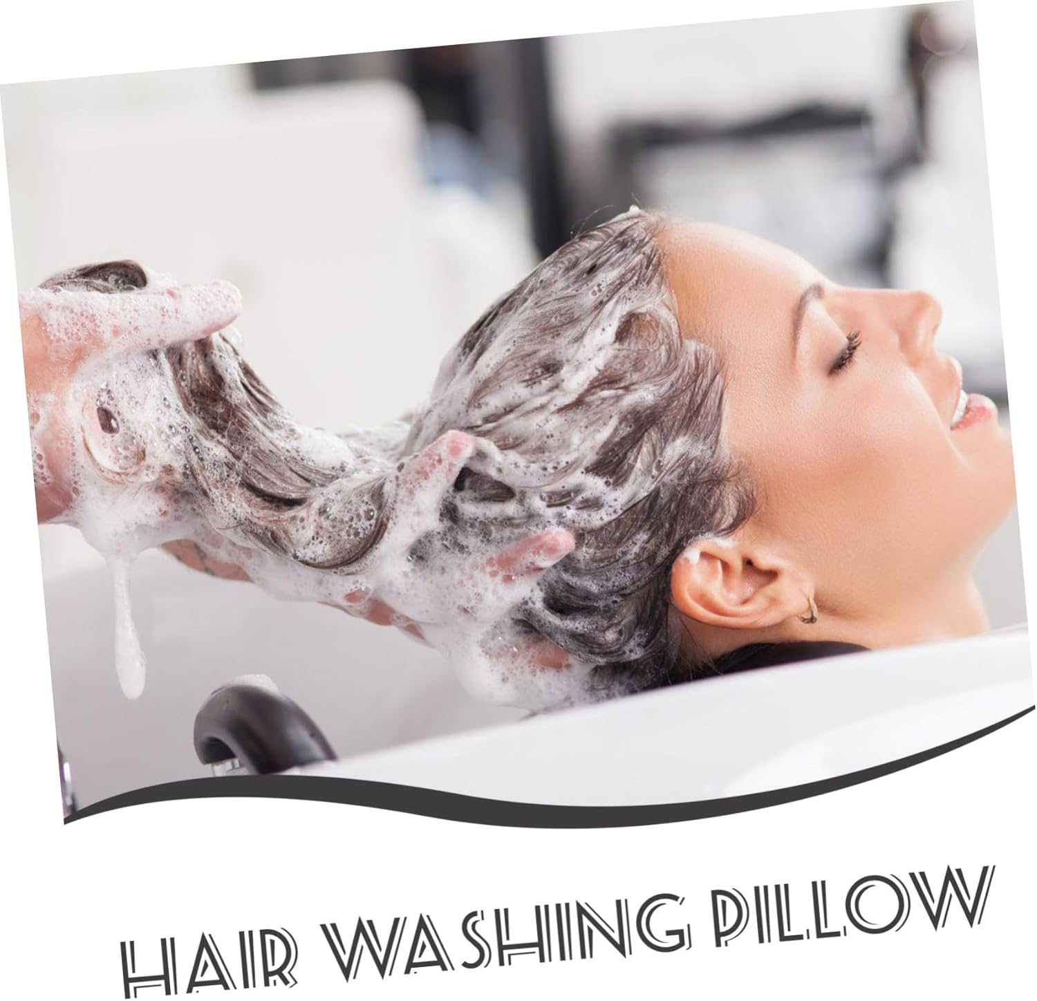 VINTORKY Shampoo Bowl Neck Pillow Soft Cushion Reusable Hair Washing Headrest for Salon Neck Support Cushion for Hair Wash Basin Universal Fit