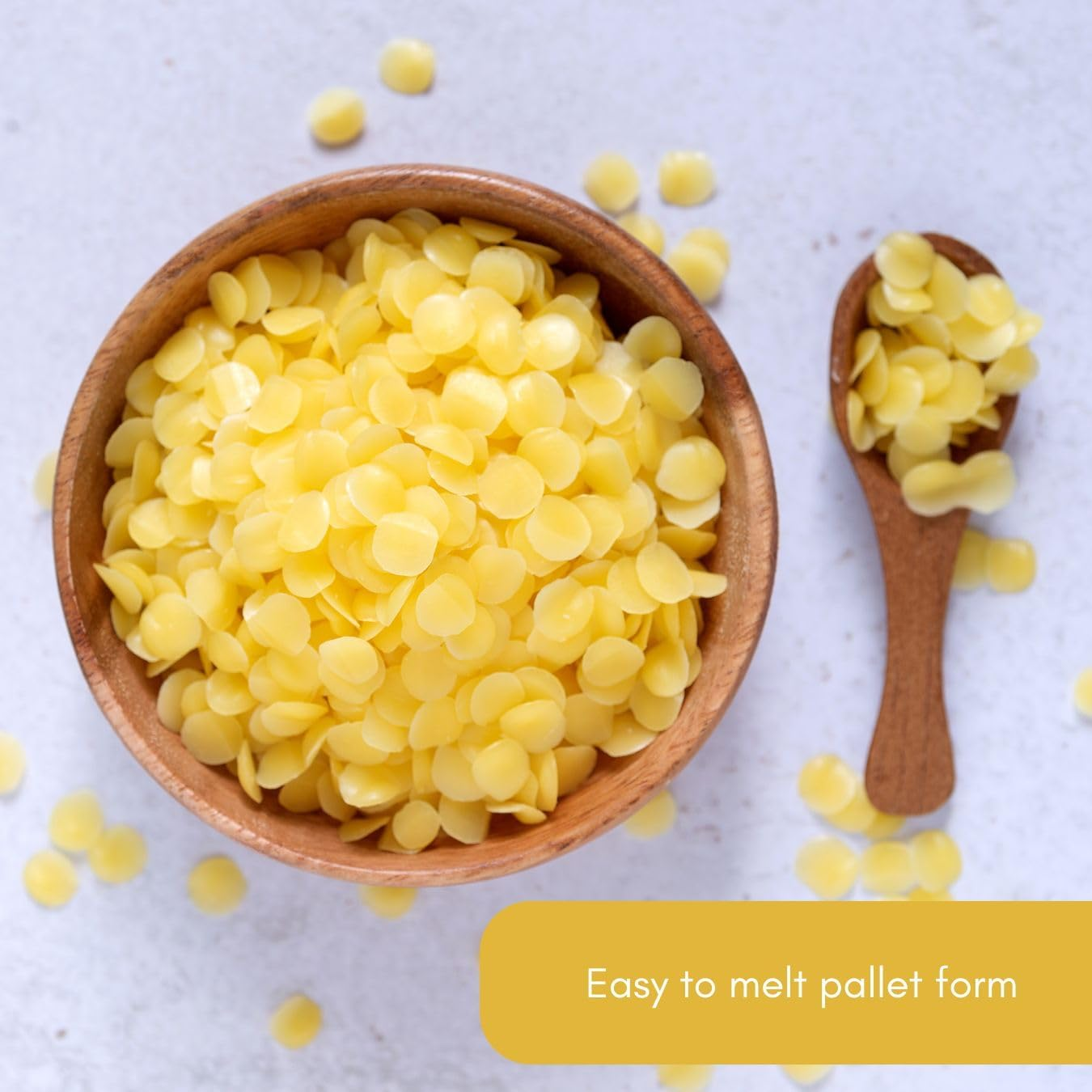 150G Beeswax Pellets, 100% Organic Beeswax, Beeswax for Candle Making, Body, Skin Care DIY, Lip Balm and Soap Making Supplies, Bees Wax Candle Wax 150G image number 2