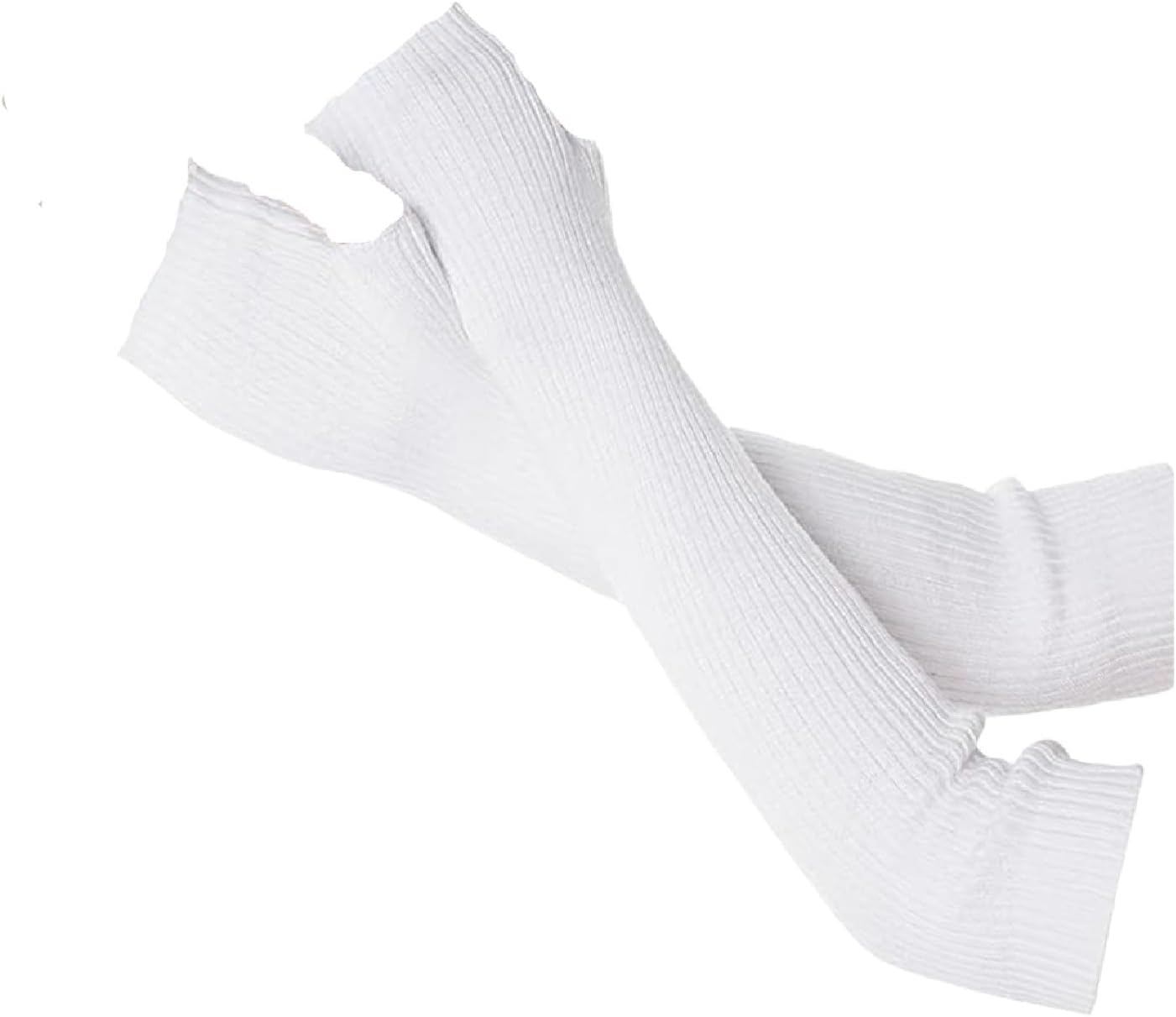 Arm Warmer Fingerless Sleeve Gloves Stretch Thumb Hole Gloves for Women Girls