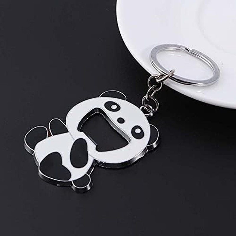 ARFUKA Cute Panda Bottle Opener Keychain - Portable Beer & Soda Opener Keyring, Durable Beverage Opener Tool for Men Women (Gift Idea) image number 2