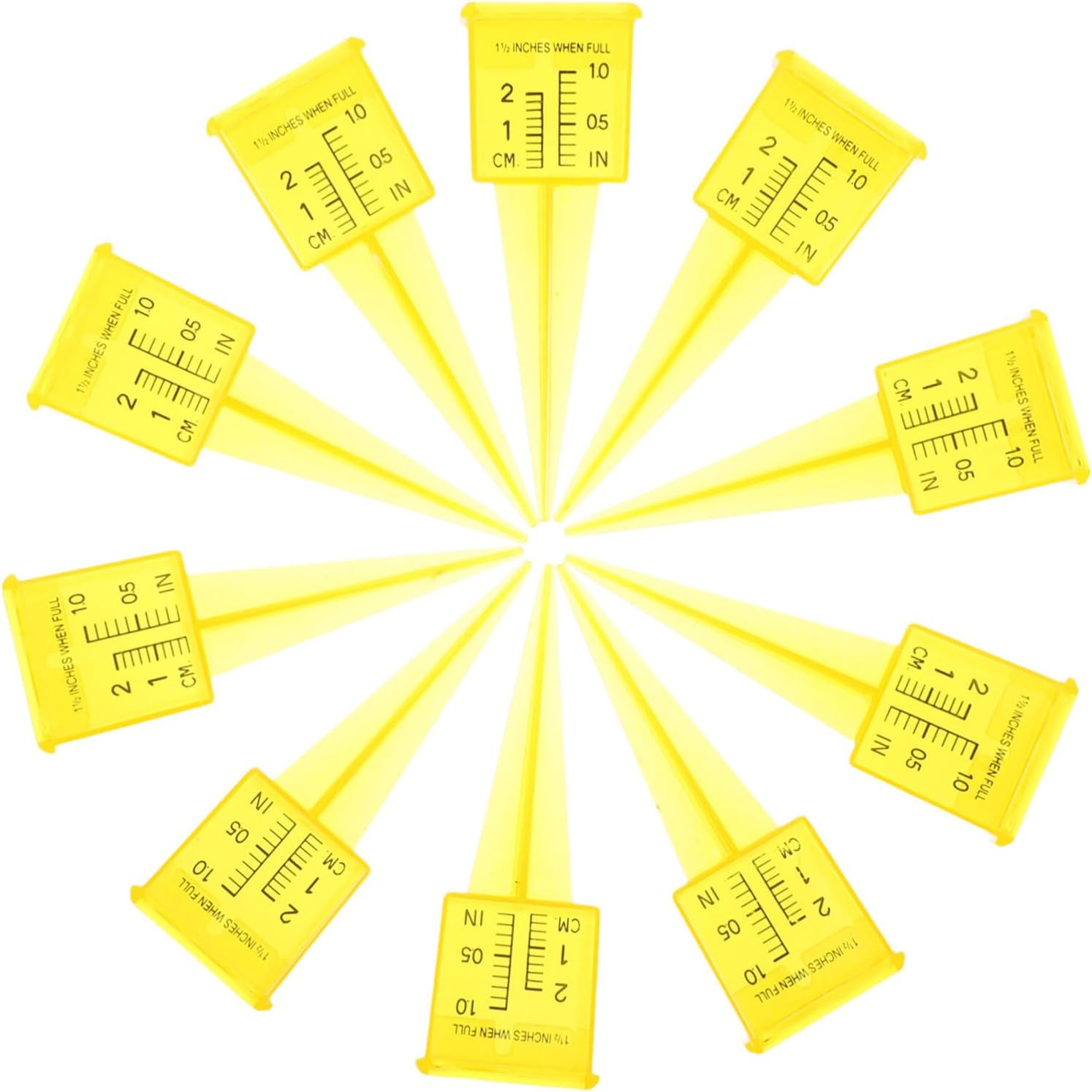 20Pcs Lawn Sprinkler Wide Mouth Rain Gauge for Outdoor Garden Patio Water Measurement Tool with Soil Insertion Tip Lightweight and Quick Connect for Accurate Sprinkler Water image number 2