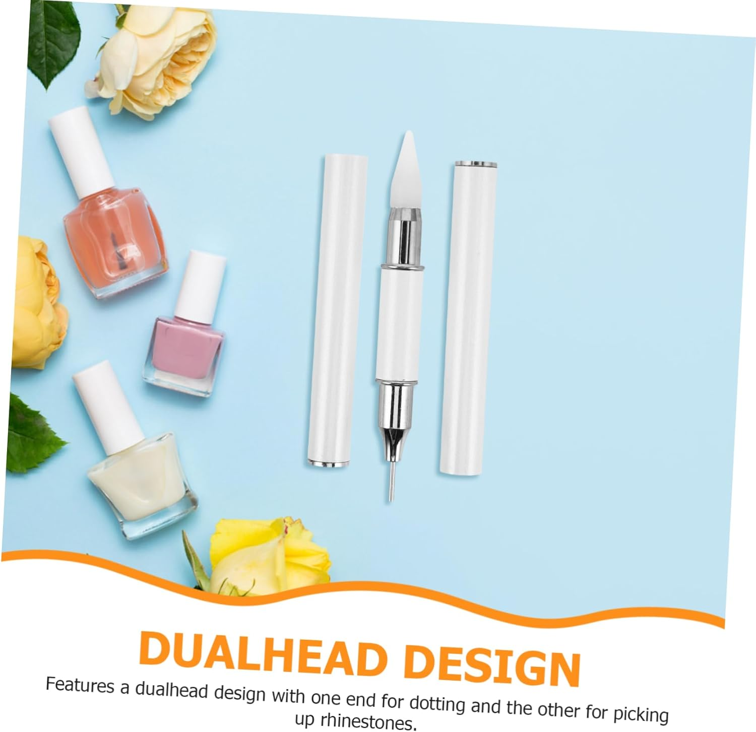 HONITANO Multi-Functional Rhinestone Picker Dotting Pen for Nail Art Gemstone Pen for Easy Rhinestone Placement and Bead Application for Nail Salons and Enthusiasts image number 5