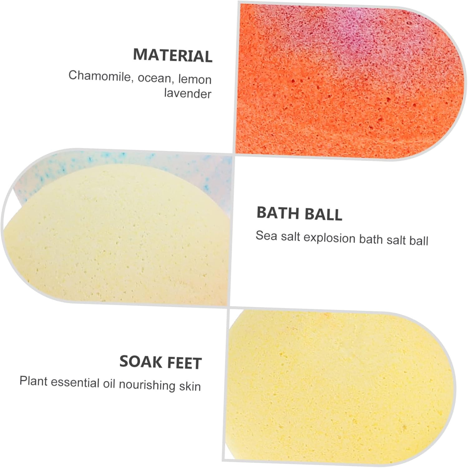 Ipetboom 9Pcs Essential Oil Set 60G Moisturizing Bathing Balls for Relaxation and Stress Relief Handmade Women Mothers and Special Occasions