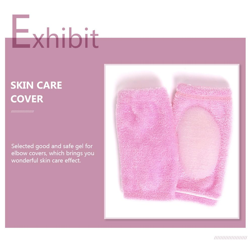 Healvian 2Pairs Skin Care Gel Elbow Cover Moisturizing Elbow Pad for Dry Skin Comfortable Exfoliating