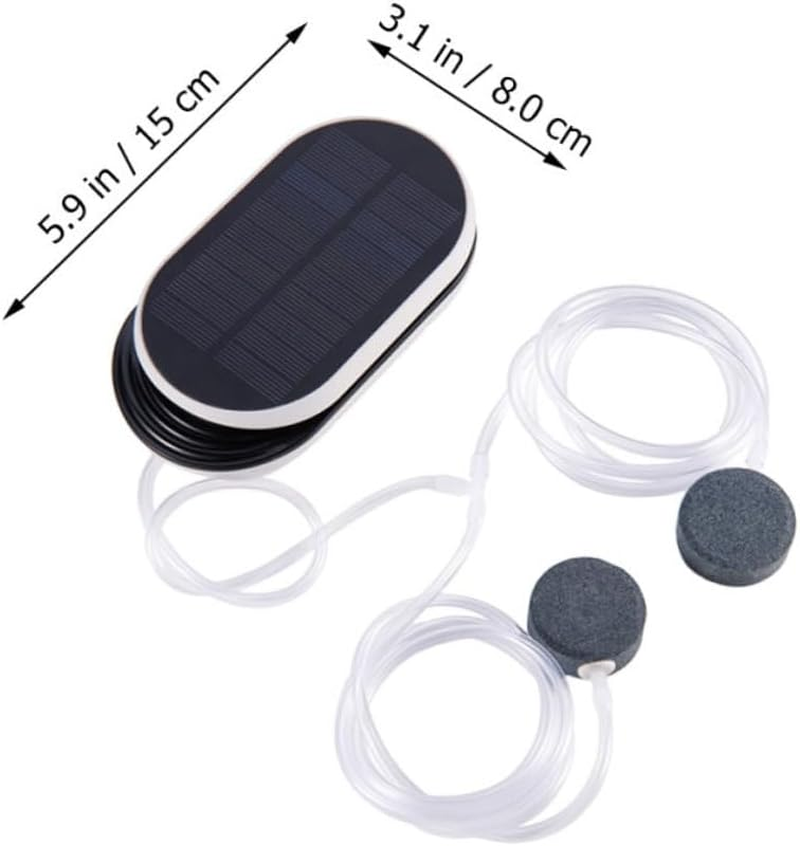 Solar Oxygen Aerator Pump Portable Fish Tank Air Pump Sun Powered Oxygenation Tool for Outdoor Ponds Hydroponics and Emergency Use with Solar Panel image number 5