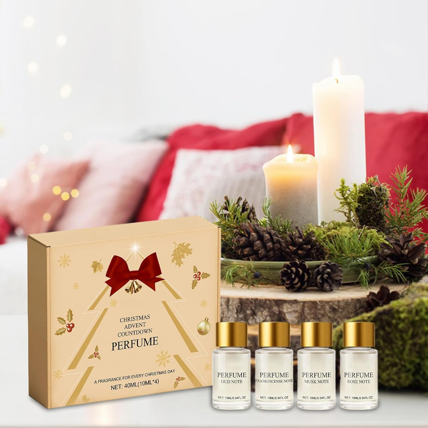 Advent Perfume Calendar - Christmas Advent 4-Piece 2025,Long-Lasting Women Perfume Calendar | for Daily Travel Commuting Work Outdoor Party Dating Event Girls Ladies image number 6