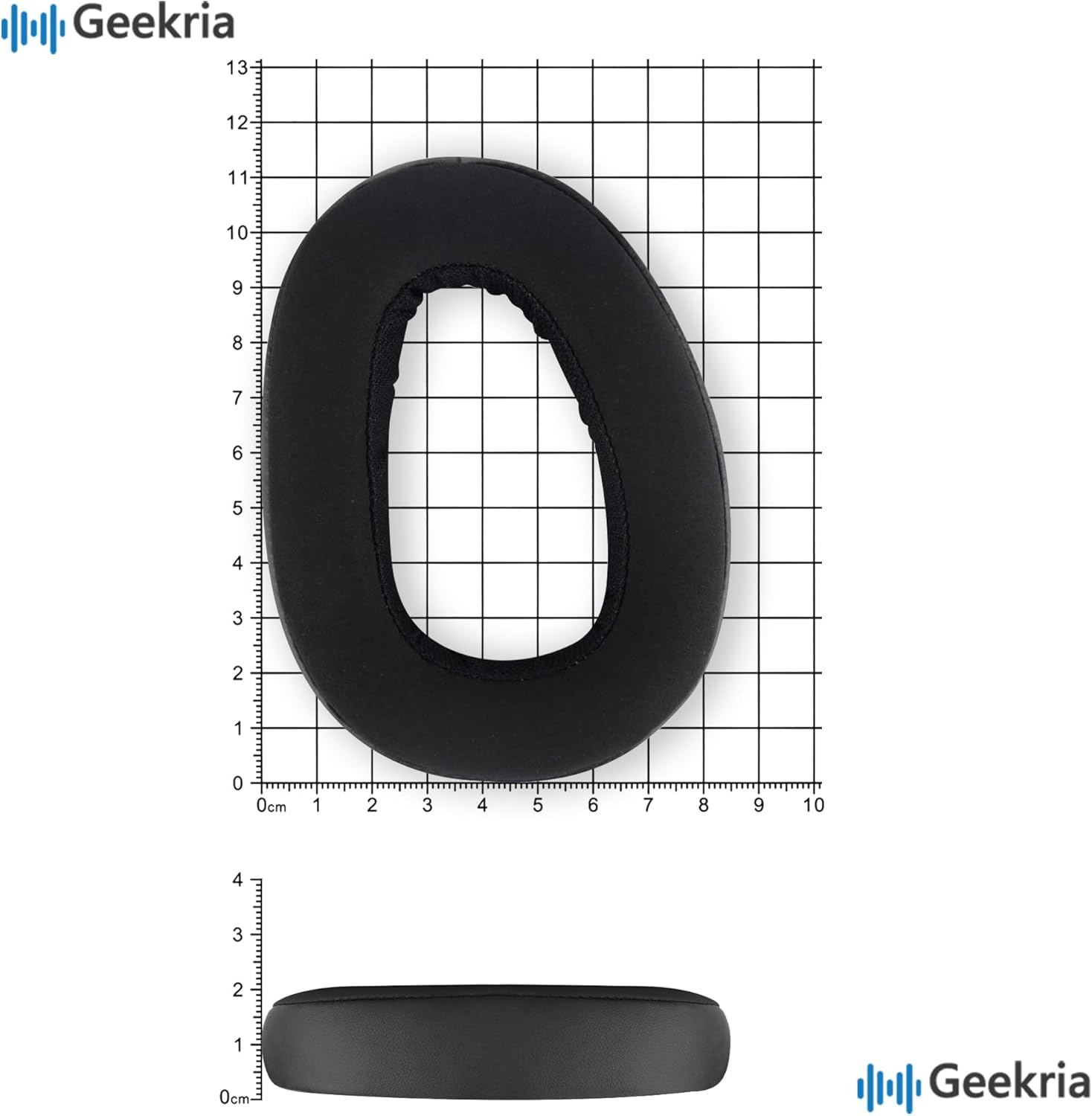 Geekria Comfort Hybrid Velour Replacement Ear Pads for Sennheiser GSP 600, GSP 601 GSP 602, GSP 670, GSP 500 Headphones Ear Cushions, Repair Parts with Video Guide (Black) image number 5
