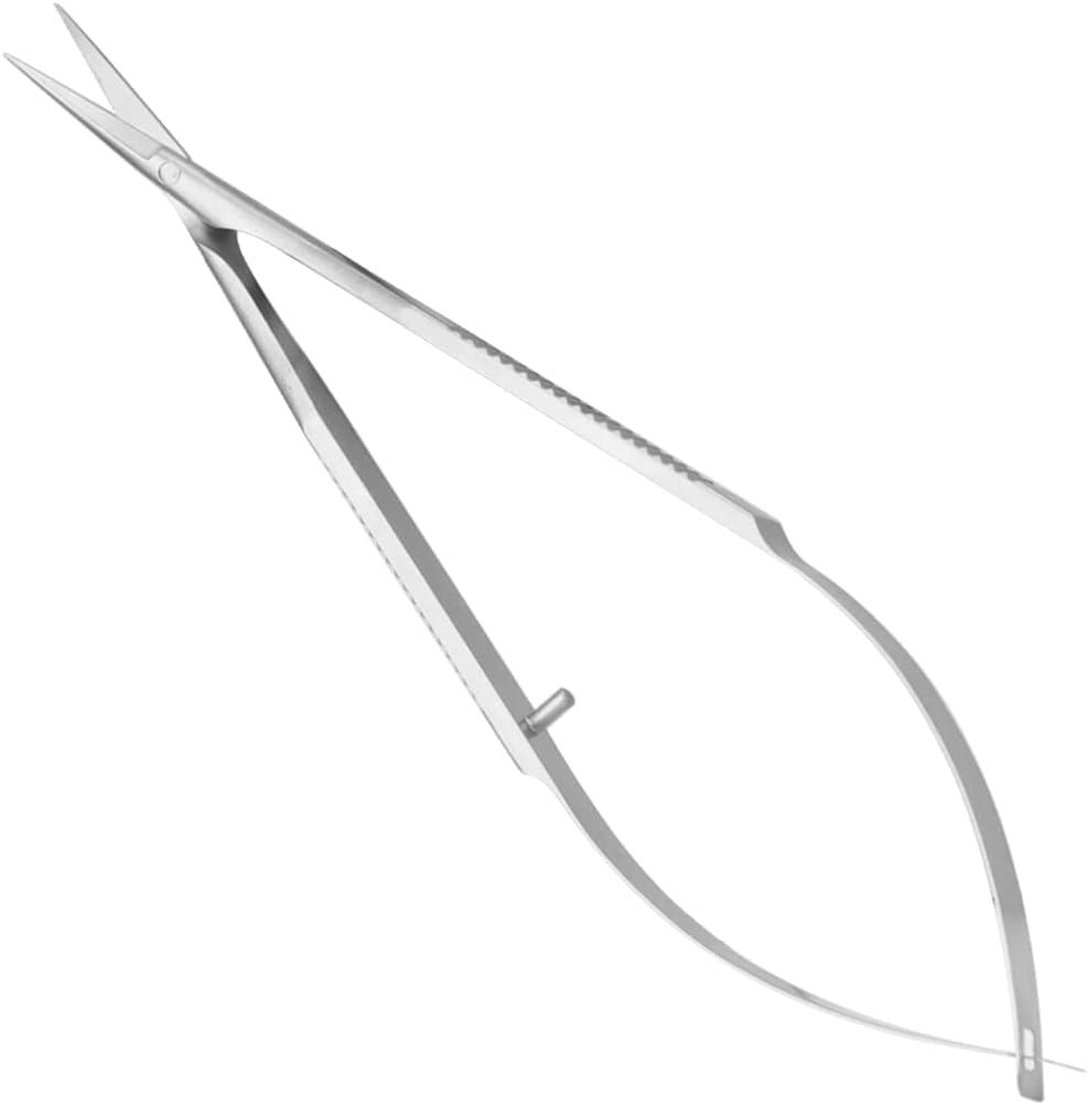 ZIZZON Cuticle Scissors Extra Fine Curved Professional Precise Pointed Tip Grooming Kit for Eyebrow, Eyelash, Trim Nail and Dry Skin image number 1