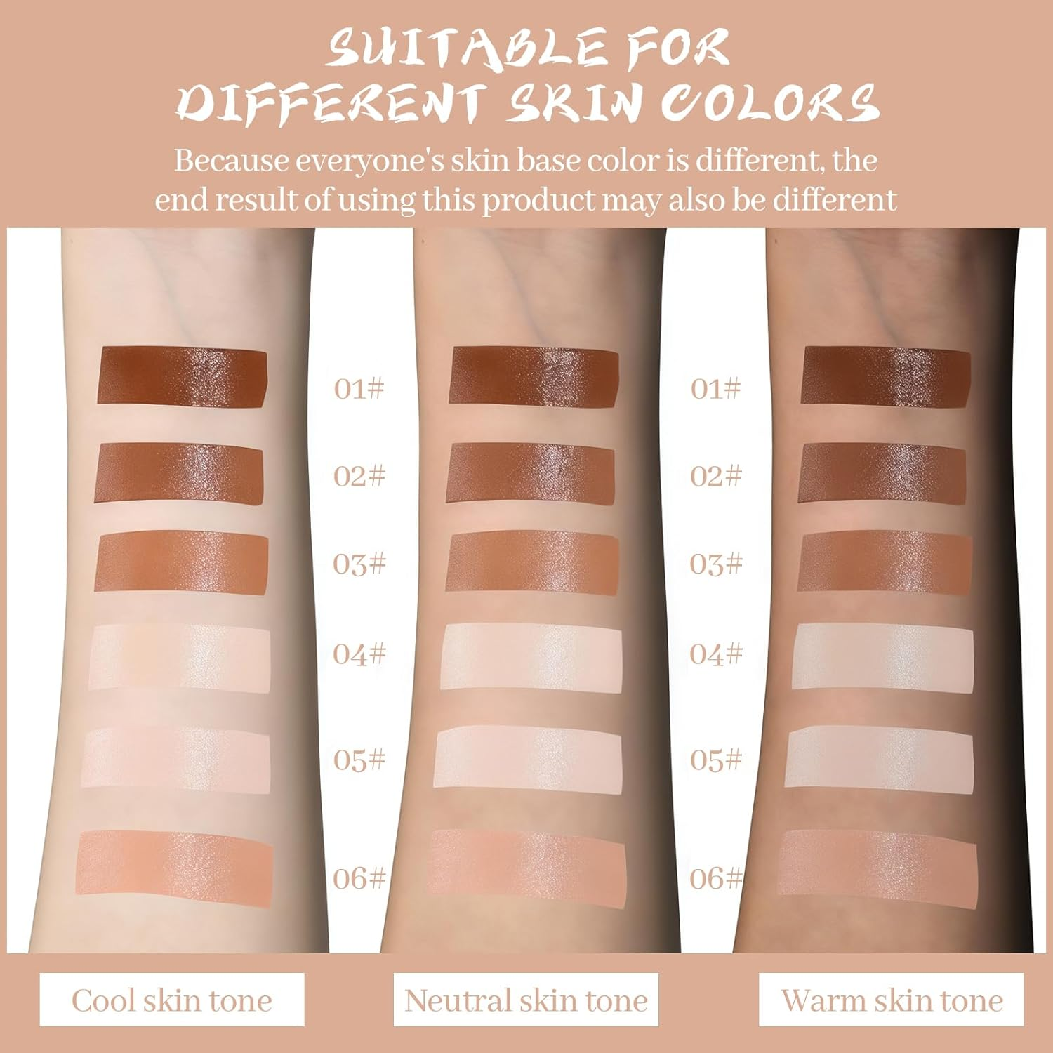 YBUETE Beauty Balm Serum Boosted Skin Tint,Foundation Stick Beauty Balm Serum Boosted Skin Tint Solid，Radiant and Dewy Finish,Solid Face Tinted Foundation for Women Natural Finish Makeup #6 image number 5