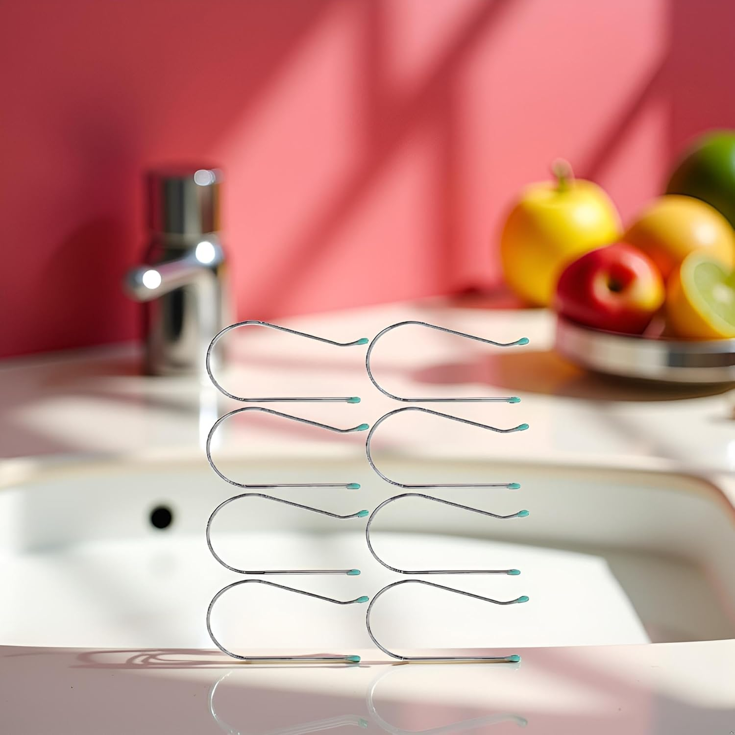 8 Pcs Silver Hot Curler Clips Replacement Kit, Hot Roller Clips Rollers Securing Pins Fits 2 Inch Hot Rollers,Hot Roller Clips Replacement Styling Tools and Appliances image number 4