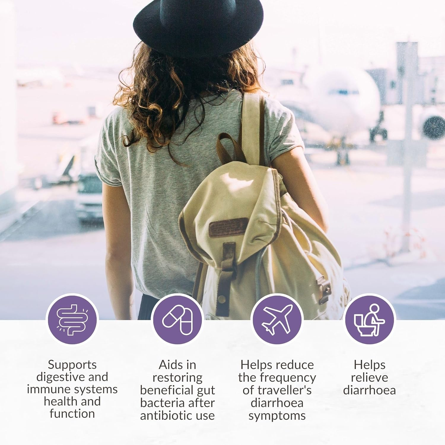 Saccharomyces Cerevisiae (Boulardii) 10 Billion CFU per Serving SB Floraid | Oral Probiotic Yeast Supplement Restores Good Gut Bacteria & Relieves Traveller'S Diarrhoea (60 Veg Caps) - MICRONUTRITION image number 6