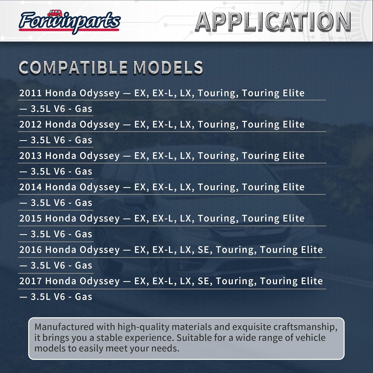 72546TK8A01 Power Sliding Door Cable Kit W/O Motor for Honda Odyssey 2011 2012 2013 2014 2015 2016 2017 72546-TK8-A01 72546 TK8 A01 Left & Right Side image number 1