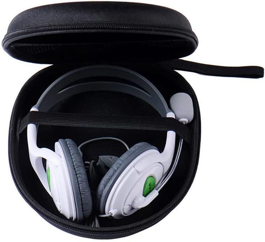 AIMALL Universal Hard Earphone Case, Headset Carrying Box with Mesh Pocket, Durable Nylon Fabric, Compact Storage Bag for Earbuds and Accessories, 8.27 X 7.48 X 2.36 Inches, Black image number 5