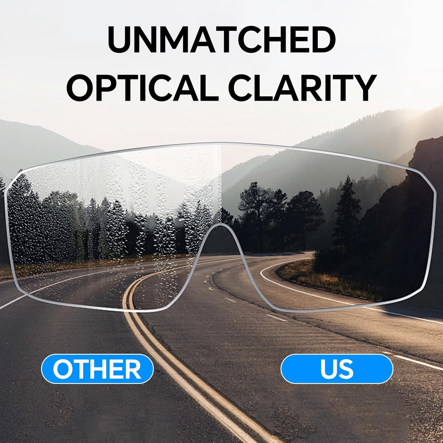 Motorcycle Goggles Dirt Bike ATV Off-Road Riding Motocross Glasses Windproof Glasses Adjustable, High-Quality Sponge Padding