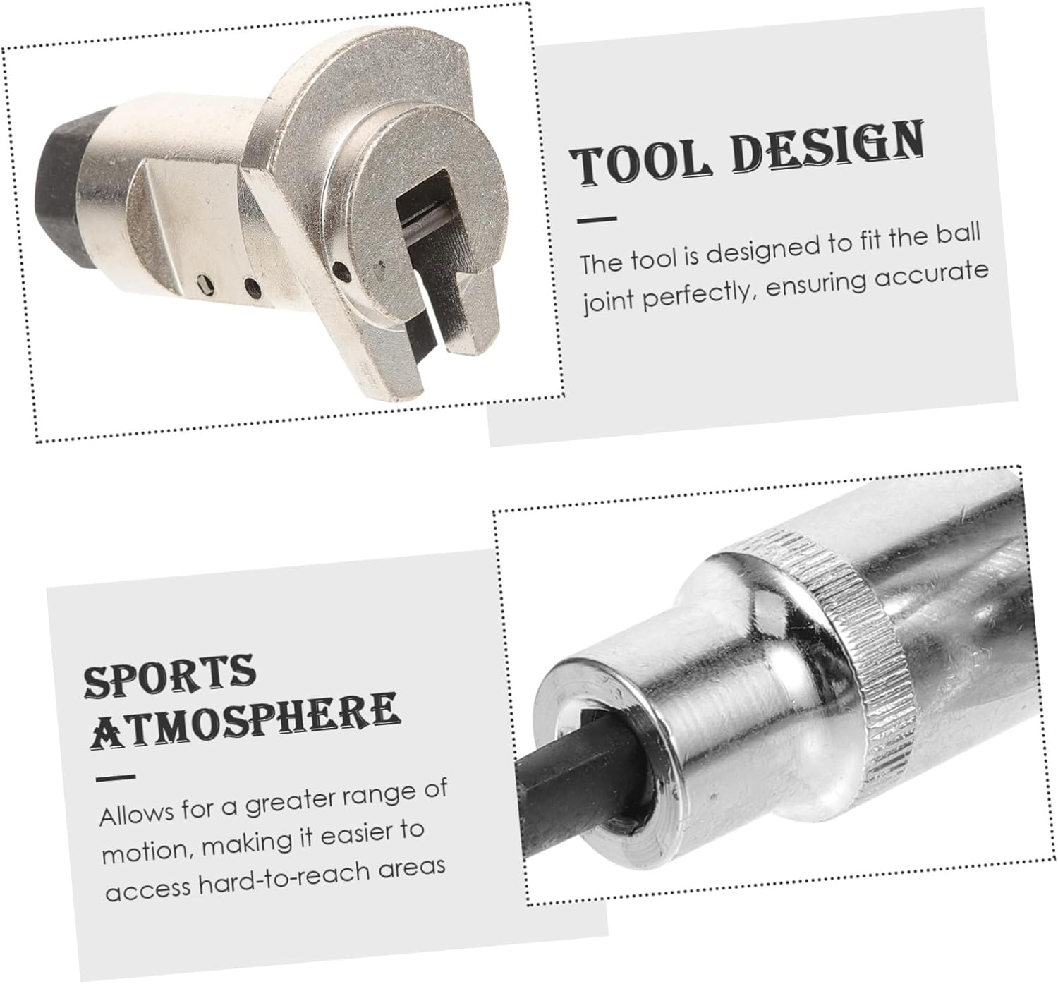 SOESFOUFU Car Shock Absorber Strut Remover Suspension Strut Spreader Tool 3Pcs Automotive Steering and Suspension Tool Set for Chassis Repair image number 4