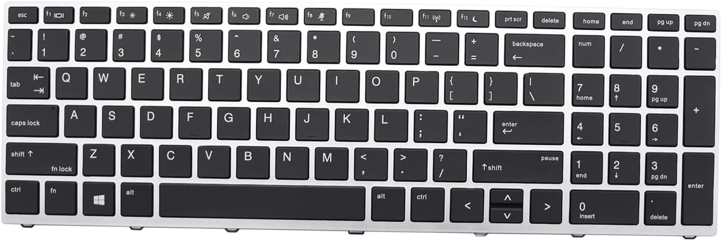 New Replacement Laptop Keyboard Compatible for HP Probook 450 G5 455 G5 470 G5 US with Backlight L01027-001 L01028-001 925741-001