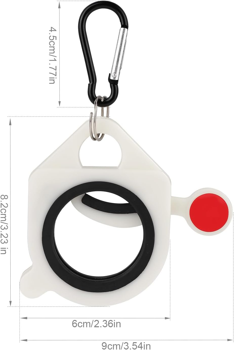 Lasuroa 2Pcs Zip Tie Organizer, Plastic Cable Tie Tightener, Cable Tie Keeper, White image number 6