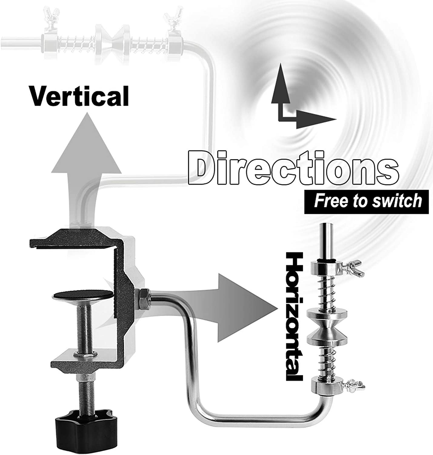 Croch Fishing Line Spooler System Adjustable Protable Fishing Line Winder image number 2