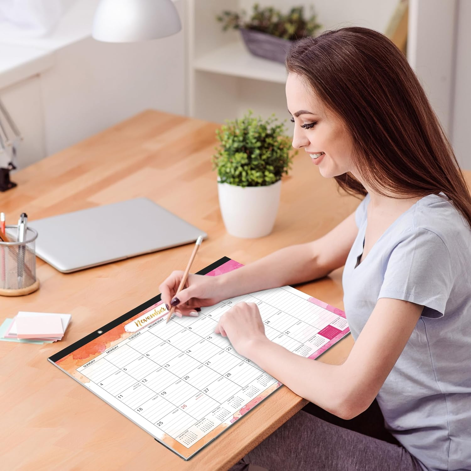 2025-2026 Desk Calendar - JUL 2025 - DEC 2026, 14.6" X 11.4" 2025-2026 Calendar, 18 Months Desk Calendar, Desk Pad, Colorful image number 4