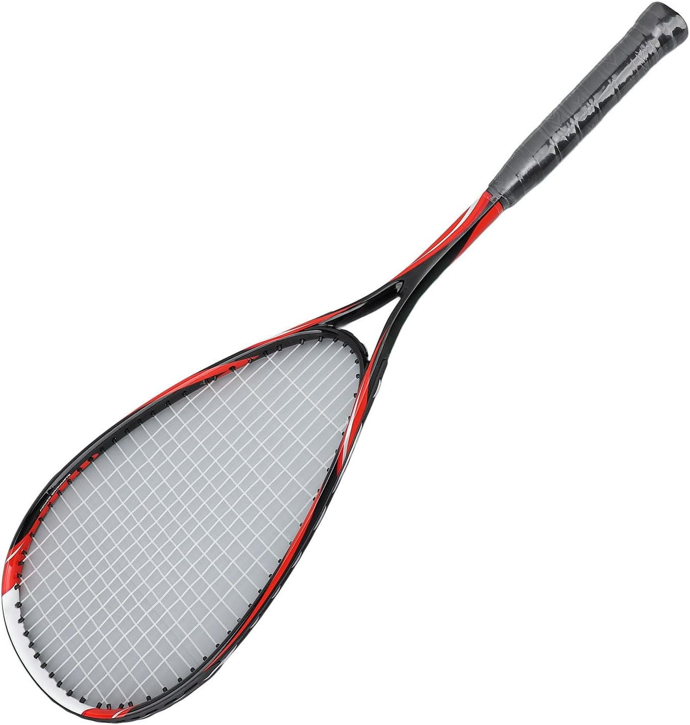 Beginner Squash Racket, Squash Racket Transparent String Wrapped Handle for Home (Red) image number 4