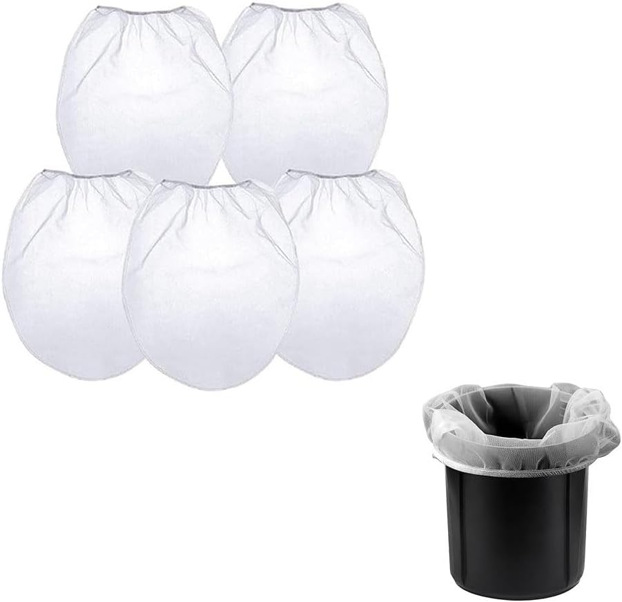 5 Pcs Paint Strainer Bags, Paint & Liquid Filter Bags White Fine Mesh Bucket Strainer with Elastic Top Opening Paint Filtering Bag for Paint Gardening(5 Gallon) image number 6