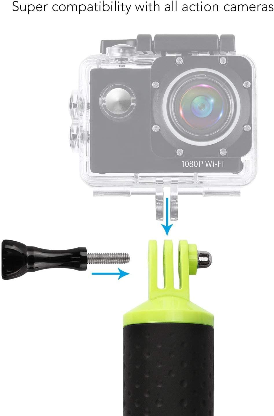 WOLFANG Floating Grip Action Cam Selfie Snorkeling Swimming Diving