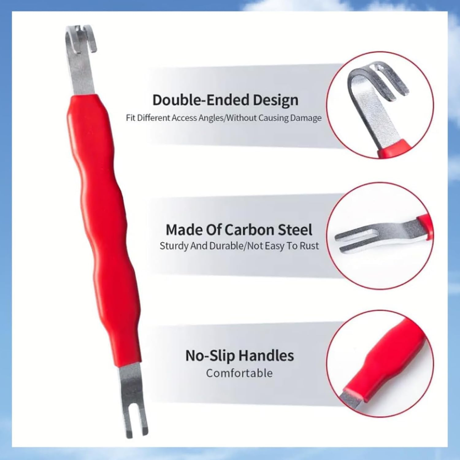 2 Pcs Electrical Disconnect Pliers 13120 Automotive Terminal Connector Remover Tool Fuel Line Pliers Connector Plug Pliers Truck Wiring Harness Repair Universal Fit for Auto Cars Trucks image number 5