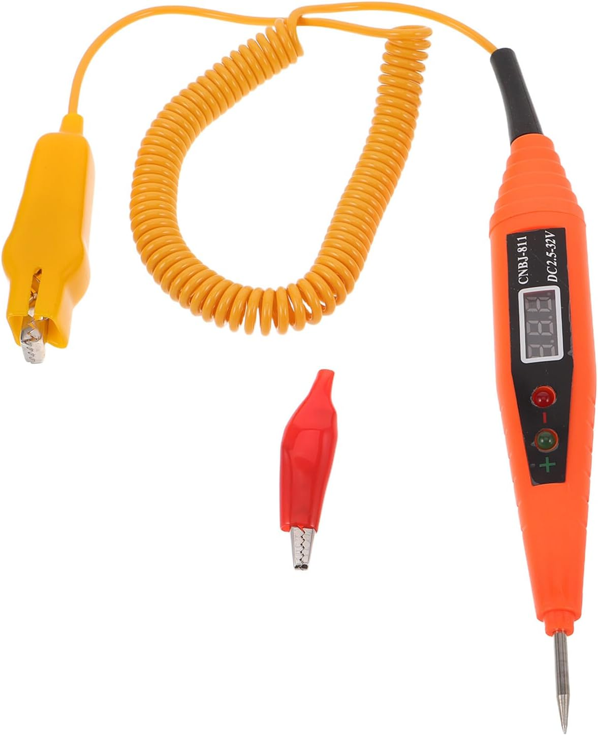 Happyyami Multifunctional Car Circuit Tester Pen with Digital LCD Display Extended Spring Wire Probe for Low Voltage Light Testing Portable Automotive Fuse and Fault Detection Tool image number 2