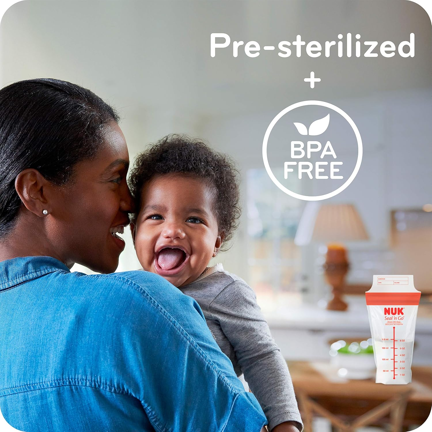 NUK Seal N Go Breast Milk Bags, 100 Count