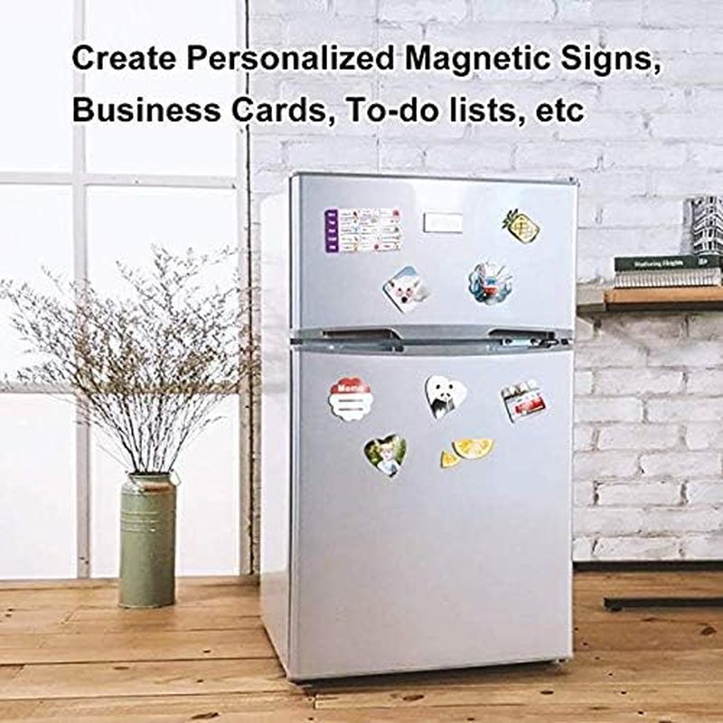 INKUWAY Magnetic Photo Paper A4 Gloss 10 Sheets Glossy Finish Thick Manget Printable for Inkjet Printers Home and Office