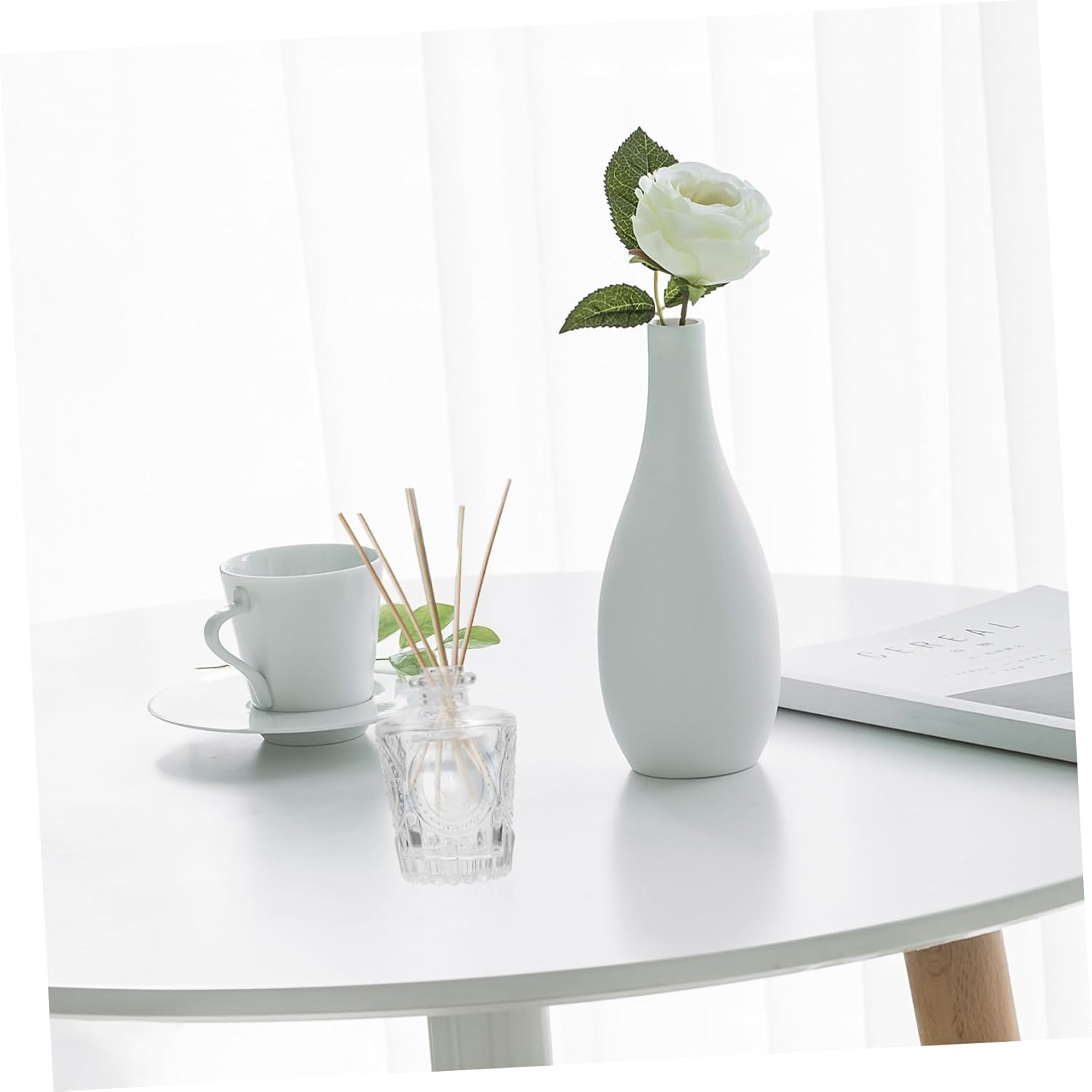 Set of 2 Empty Bottles 50Ml Car Aromatherapy Essential Oil Refillable Glass Diffuser Jars