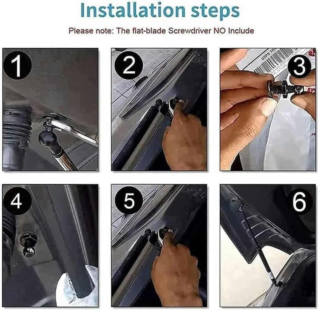 Car Rear Tailgate Trunk Gas Pressure Strut for Nissan Qashqai J11 SUV 2015-2022 Shock-Absorbing Gas Spring Strut (Normal Black) image number 2