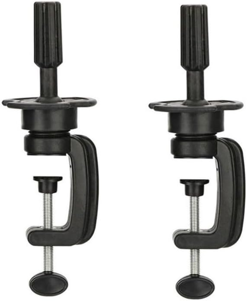 Wig Mannequin Head Stand, 2 Pack Cosmetology Manikin Stand Mannequin Head Holder Clamp Black Wig Stand Holder image number 3