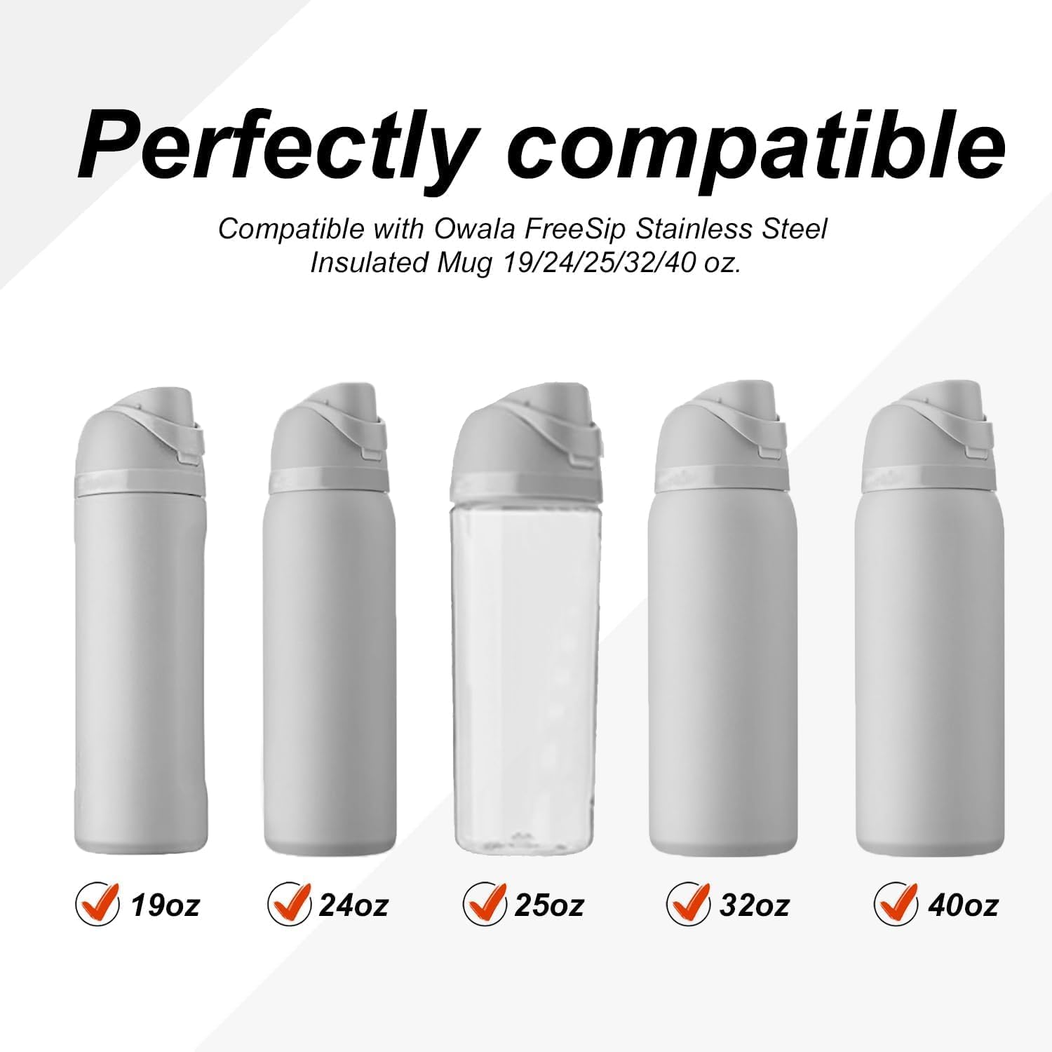 Silicone Seal Stopper Replacement, Mtxorvix 8Pcs for Owala Freesip Water Bottle Lid, Easy to Install And, Silicone Materials, Practicality, Compatible for anti Spill Lid Stopper image number 2