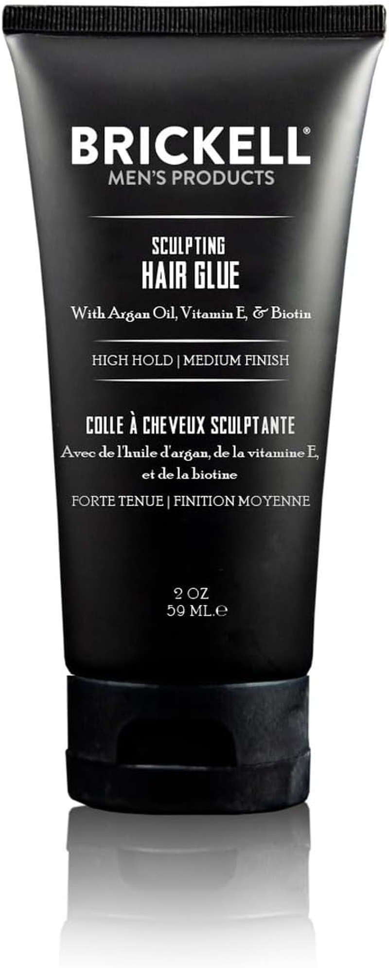 Brickell Men'S Sculpting Hair Glue for Men, All Day Lasting Hold for Sculpting and Shaping Hair, 2 Ounce, Scented image number 1