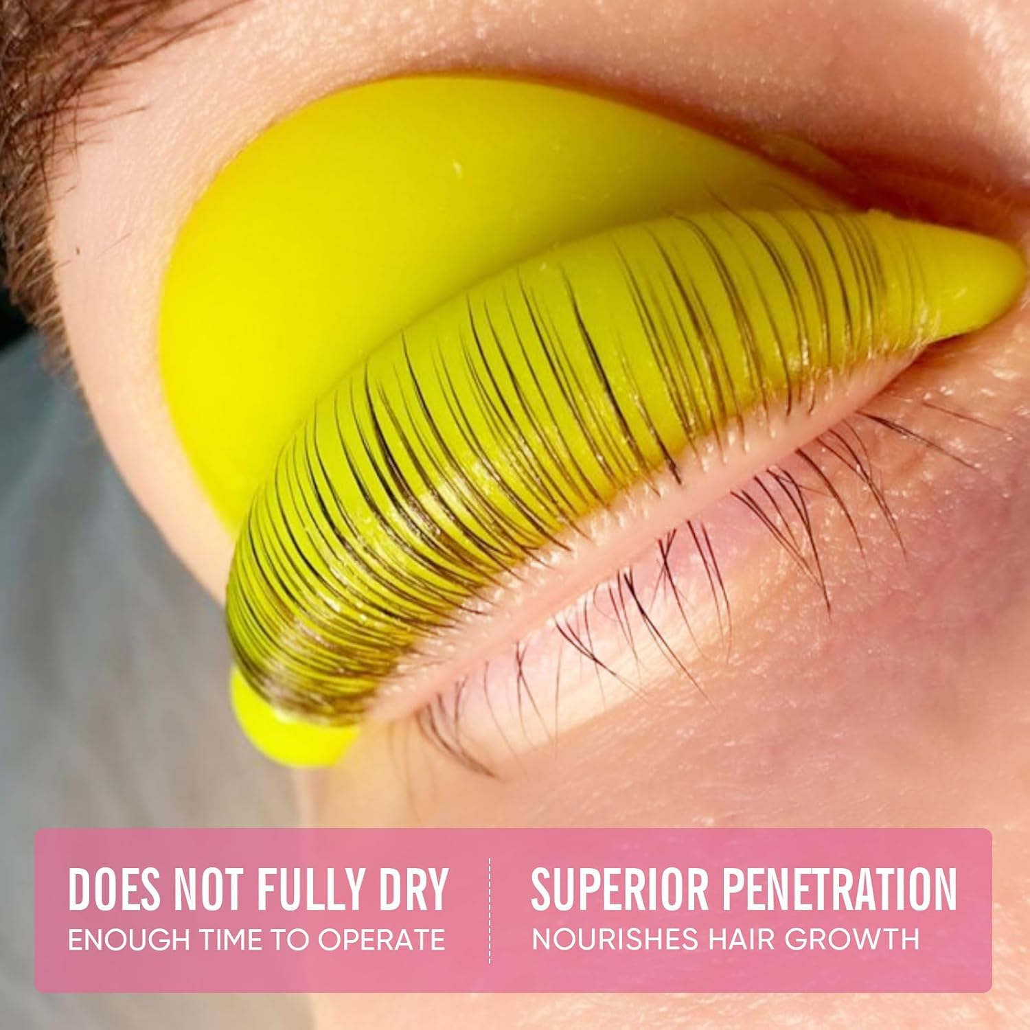 Lomansa Lash Lift Glue Eyelash Glue Balm Fruit Flavor 2 in 1 Lifting Curling Adhesive for Lash Perm Kit - Peach - Pink01 image number 5