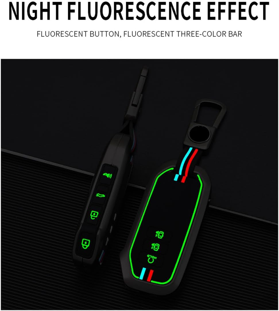 KUNIO Zinc Alloy Car Key Fob Cover Case Fit for Kia Sorento 2020-2021 EV6 2022 2023 K5 2022 2023 Key Protective Cover Keychain Key Holder Automotive Interior Accessories 7 Button Type B-Gun Black image number 1