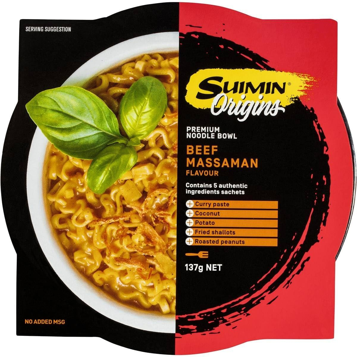 Suimin Beef Massaman Curry Noodle 137 G image number 1