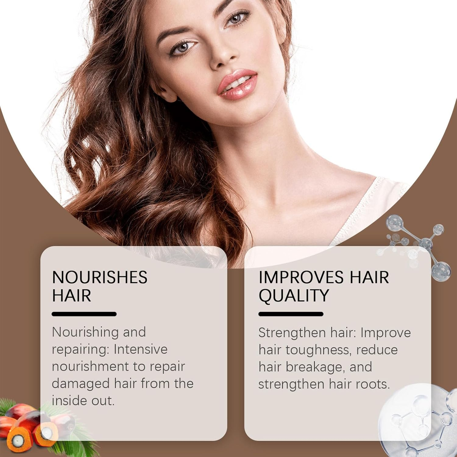 Natural Botana Hair Growth Oil - 120 G Bata-Na Oil for Hair Growth, Smoothing Nourishing Hair Care Oil, Hair Repair Cream for Dry Damaged Hair - 2Pcs image number 3