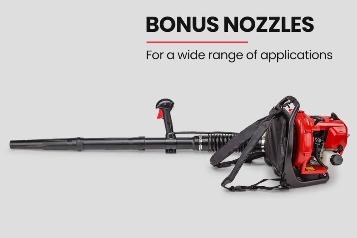 MTM Petrol Backpack Leaf Blower 500Ml Fuel Tank 30Cc 2-Stroke Commercial Blower and Extension Kit, BPX635